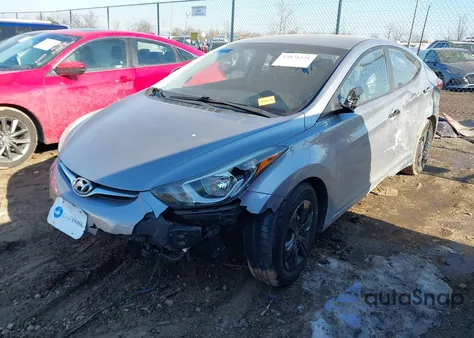 2016 Hyundai Elantra Se z USA, uszkodzony, nr VIN 5NPDH4AE1GH713756